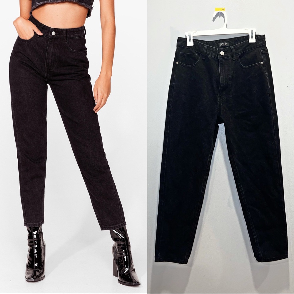 Nasty Gal Debbie High Waisted Mom Jeans
